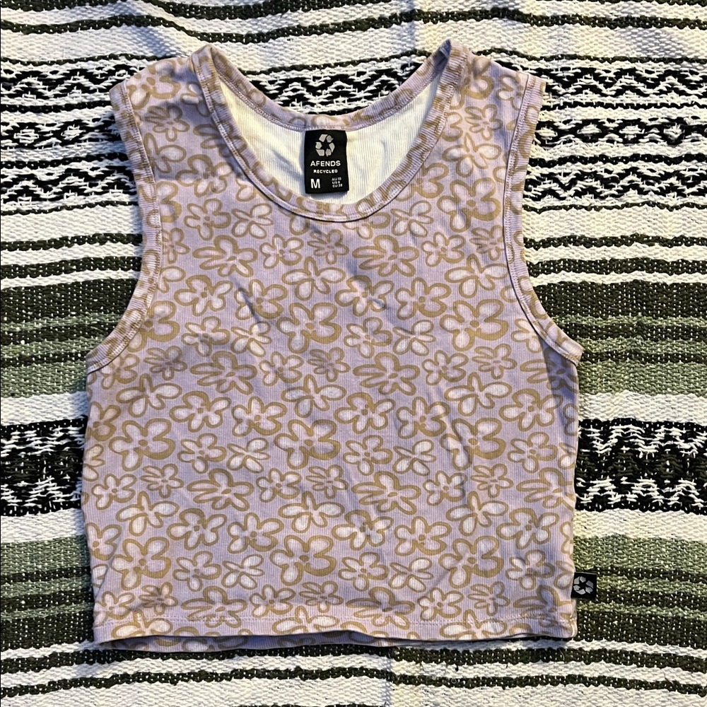Afends Digital Daisy crop top